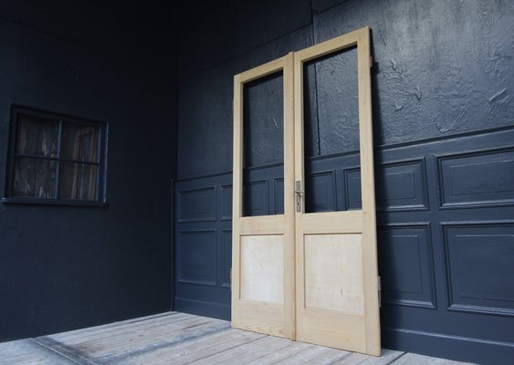 Antique Double Door in Pine, 1890s-TAT-1767899