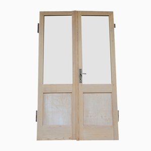 Antique Double Door in Pine, 1890s-TAT-1767899