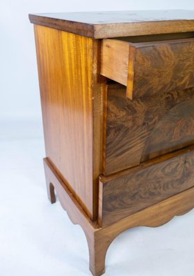 Antique Dresser of Mahogany with Inlaid Wood, 1840s-UY-980677