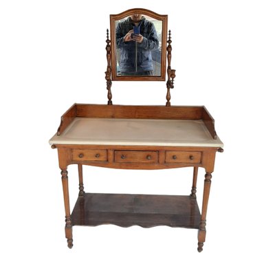 Antique Dressing Table With Mirror, Spain-TCS-1282803