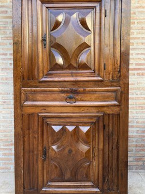 Antique Dutch Baroque Light Oak Cupboard or Cabinet, 18th Century-NOU-1743103