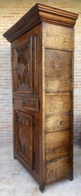 Antique Dutch Baroque Light Oak Cupboard or Cabinet, 18th Century-NOU-1743103