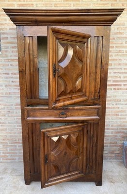 Antique Dutch Baroque Light Oak Cupboard or Cabinet, 18th Century-NOU-1743103