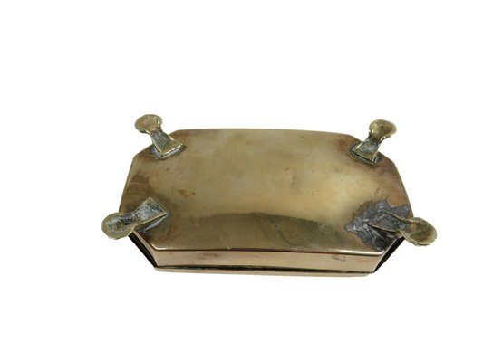 Antique Dutch Brass Tobacco Tin-RCH-1450769