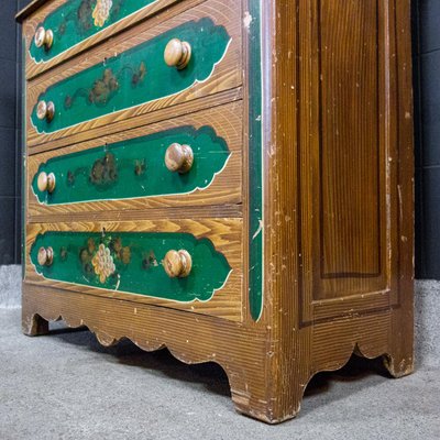 Antique Dutch Hand-Painted Dresser, 1900s-IA-736524