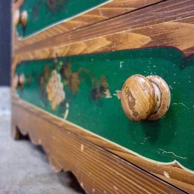 Antique Dutch Hand-Painted Dresser, 1900s-IA-736524