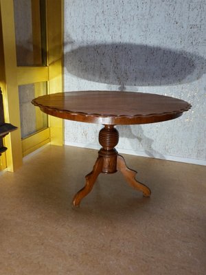 Antique Dutch Mahogany Dining Table-EA-1792580