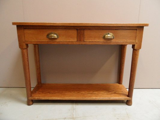 Antique Dutch Oak Side Table, 1890s-PNJ-1804271