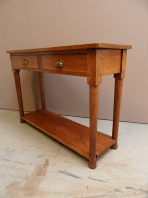 Antique Dutch Oak Side Table, 1890s-PNJ-1804271