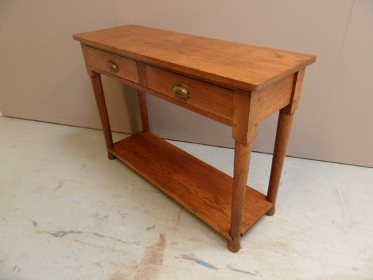 Antique Dutch Oak Side Table, 1890s-PNJ-1804271