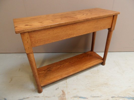 Antique Dutch Oak Side Table, 1890s-PNJ-1804271