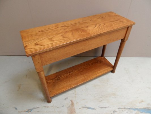 Antique Dutch Oak Side Table, 1890s-PNJ-1804271