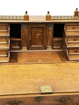 Antique Dutch Secretaire in Oak-UCH-1224435