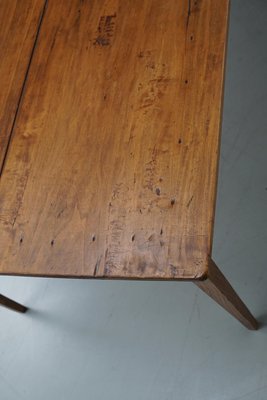 Antique Early 20th Century French Rustic Fruitwood & Oak Farmhouse Dining Table-XO-2035112