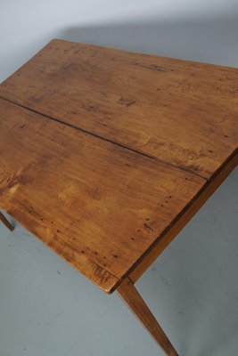 Antique Early 20th Century French Rustic Fruitwood & Oak Farmhouse Dining Table-XO-2035112