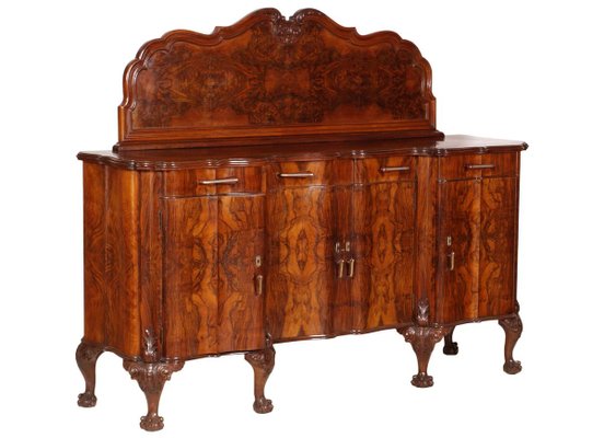 Antique Early 20th Century Venetian Baroque Sideboard in Walnut from Testolini & Salviati-NJV-762373