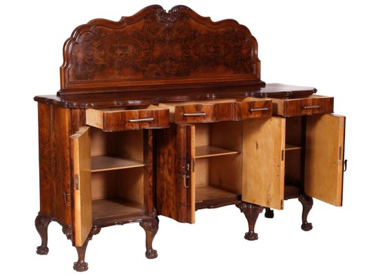 Antique Early 20th Century Venetian Baroque Sideboard in Walnut from Testolini & Salviati-NJV-762373