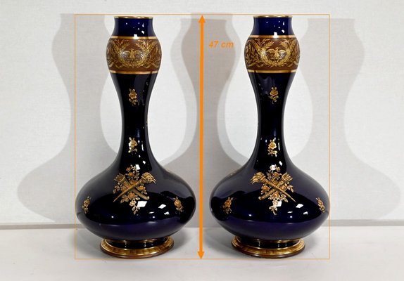 Antique Earthenware Vases by Jaget & Pinon, Set of 2-RVK-1395120