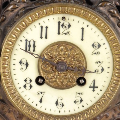 Antique Eclectic Style Clock in Bronze-VMM-1754721