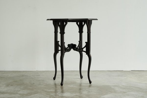 Antique Edwardian Ebonized Arts and Crafts Side Table, 1900s-FEW-2024219