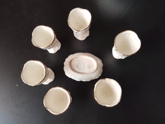 Antique Egg Eastern Dishes with Bowl and Egg Cups, Set of 10-QDP-1240259