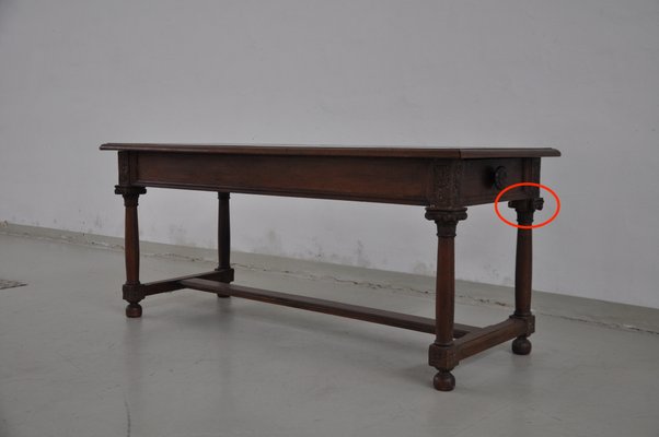 Antique Elm Console Table-YNQ-873629