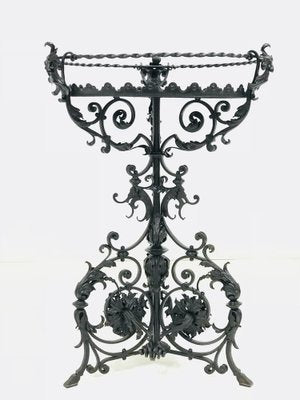 Antique Empire Black Iron Table-JXK-952637