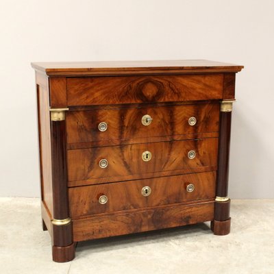 Antique Empire Chest of Drawers in Walnut-UMS-1816112