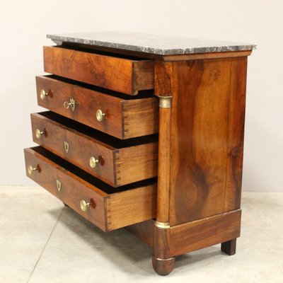 Antique Empire Chest of Drawers in Walnut-UMS-2021397