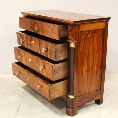 Antique Empire Chest of Drawers in Walnut-UMS-1816112