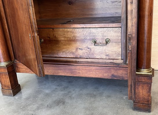 Antique Empire Drop-Front Oak Secretary, 1890-PSK-2031319