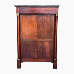 Antique Empire Drop-Front Oak Secretary, 1890-PSK-2031319