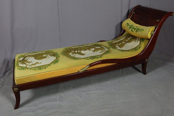 Antique Empire Style Chaise Lounge-WSV-1327881