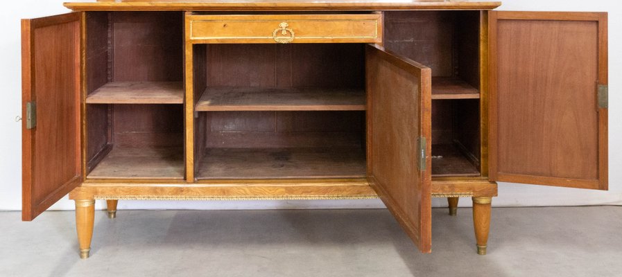 Antique Empire Style Mirrored Display Buffet in Beveled Glass, France, Early 20th Century-RIU-1047622