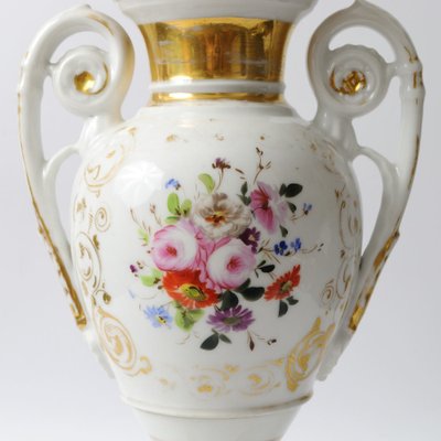 Antique Empire Style Paris Porcelain Vase-IXK-958831