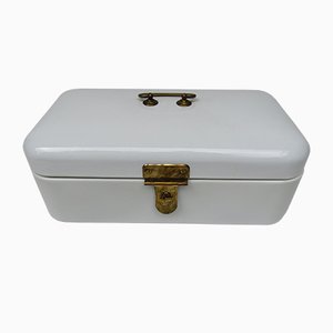 Antique Enamelled White Lunch Box from Bing-Werke-EY-838505