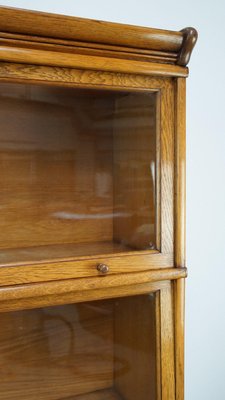 Antique English Bookcase in Oak-HPP-2023267