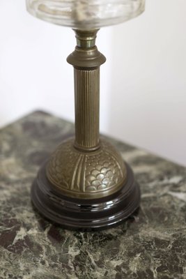 Antique English Brass Oil Lamp from Sherwoods Ltd-QES-675568