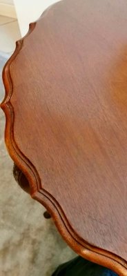 Antique English Chippendale Style Mahogany Tea Table-QRS-735811