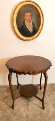 Antique English Chippendale Style Mahogany Tea Table-QRS-735811