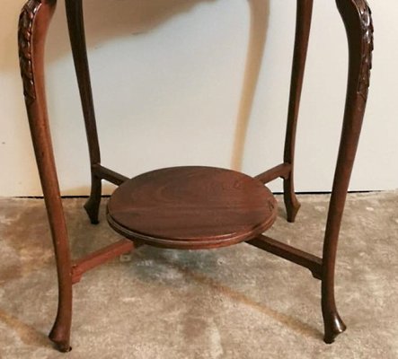 Antique English Chippendale Style Mahogany Tea Table-QRS-735811