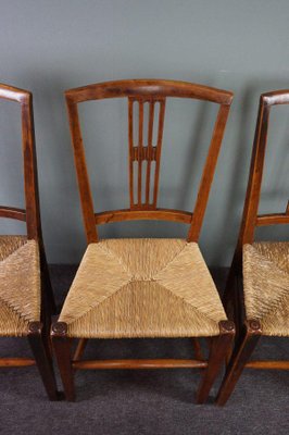 Antique English Dining Room Chairs, Set of 4-HPP-1364319