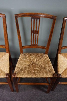 Antique English Dining Room Chairs, Set of 4-HPP-1364319