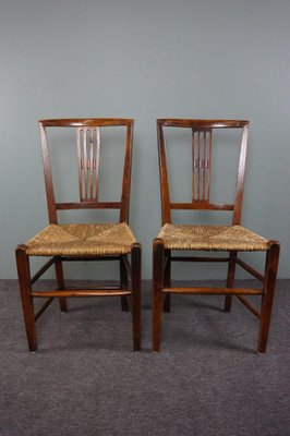 Antique English Dining Room Chairs, Set of 4-HPP-1364319