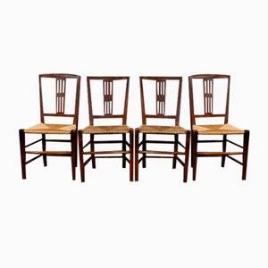 Antique English Dining Room Chairs, Set of 4-HPP-1364319