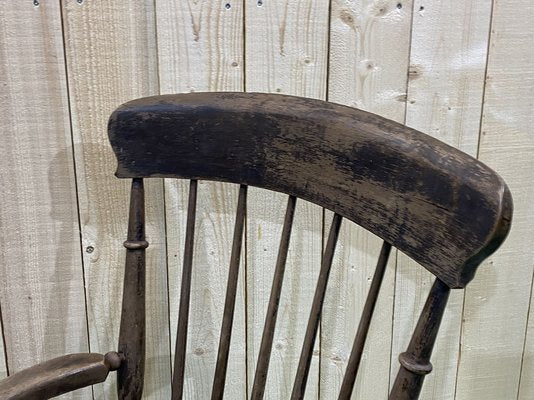 Antique English Elm Armchair, Late 19th Century-QYF-850866