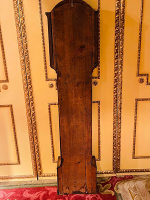 Antique English Grandfather Clock in Oak, 19th Century-FLW-1402047