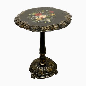 Antique English Hand-Painted Folding Table-TCS-1359863