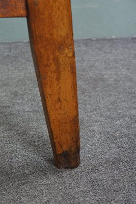 Antique English Pinewood Cricket Table-HPP-1783883