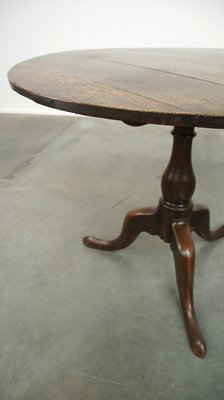 Antique English Tilt-Top Dining Table in Oak-HPP-1771682